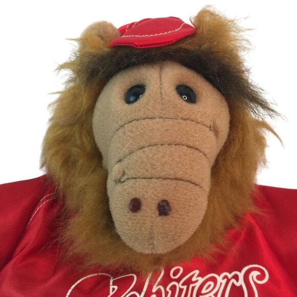 Vintage Alf Hand Puppet 11" Orbiters Red Satin Jacket Hat 1988 Burger King - Picture 3 of 8